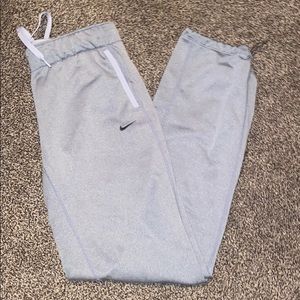 Grey Nike sweatpants
